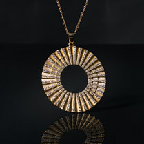 SI Simbolo Vita 18 karaat geel goud 352 diamanten Luxe Transformatie Juwelen