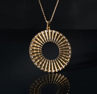 SI Simbolo 18 carat Yellow Gold 32 Diamonds Luxury Transformation Jewellery
